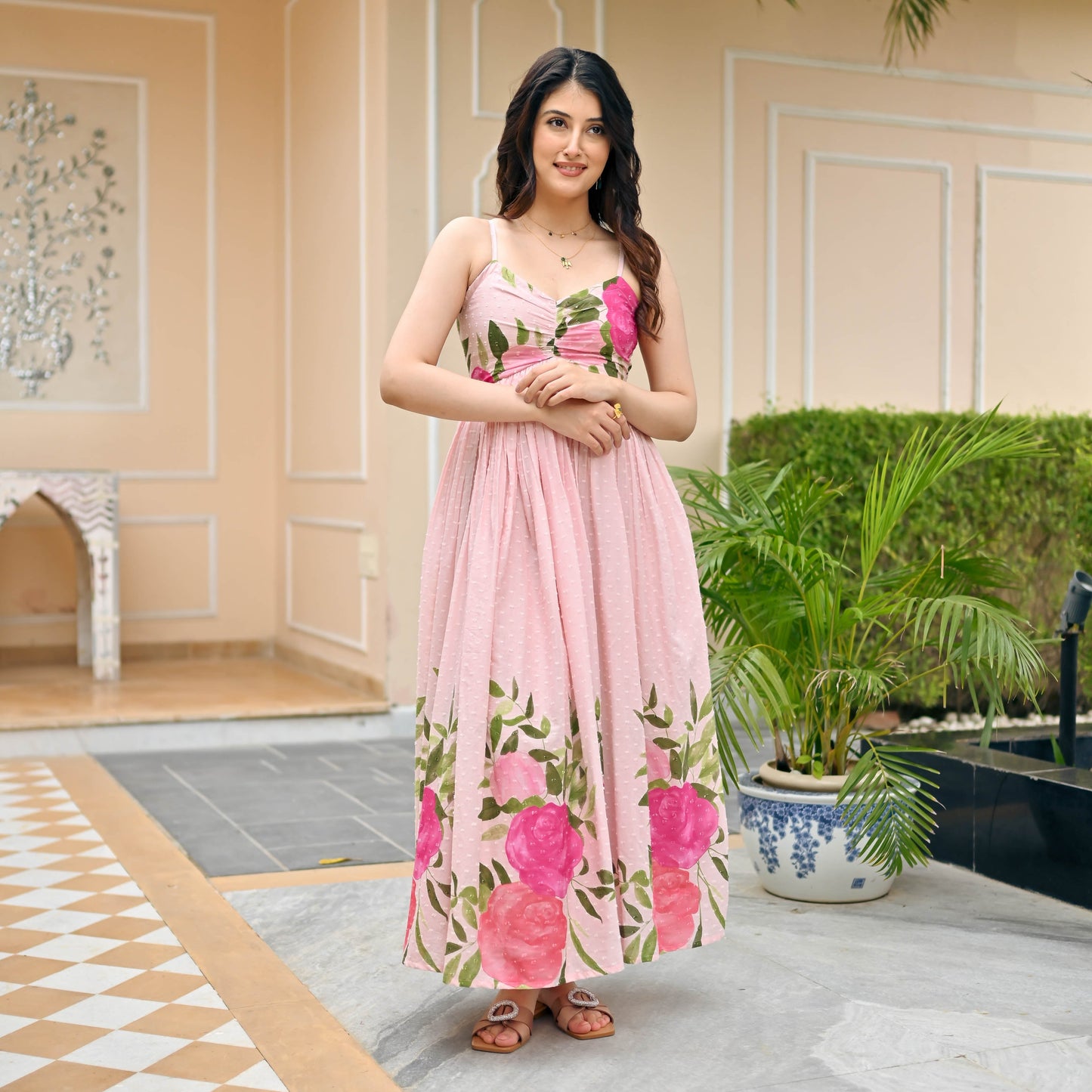 Nargis Hazel Harmony Dress - 012