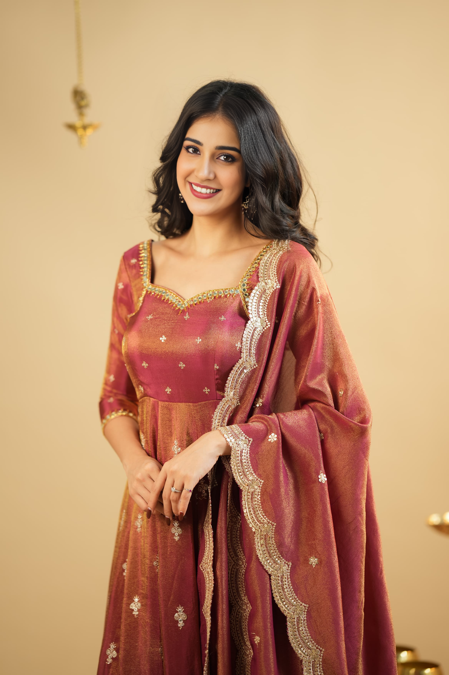Nargish Cosmo Slit Anarkali Premium Suit Set