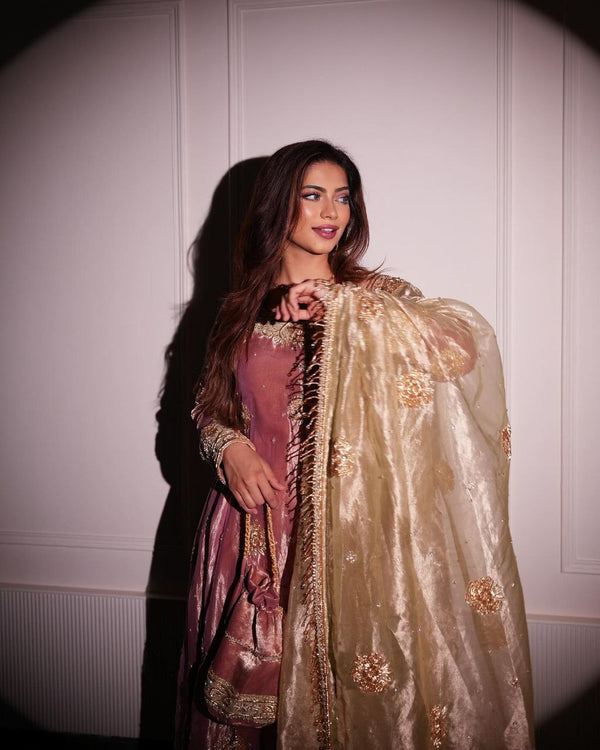 Nargish Premium Jimmy Choo Fabric with Embroidery Work