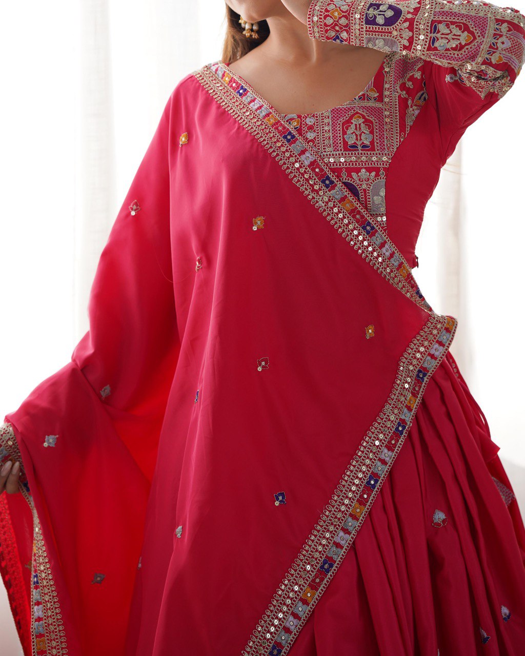 Nargis Fab Premium Quality Heavy Traditional Pink Lehenga Choli NF-5008