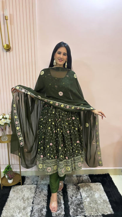 Presenting the New Designer Party Wear Gown in Stunning New Color KF-3017