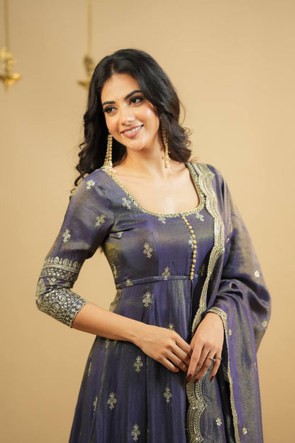 Luxury Designer Anarkali Suit with Thread and Sequin Embroidery – Made for Deserving Women