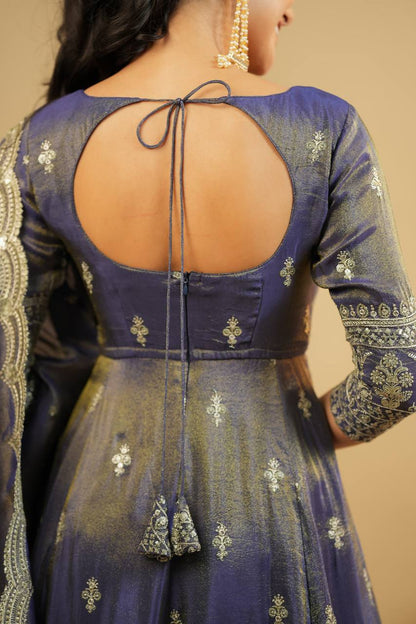 Luxury Designer Anarkali Suit with Thread and Sequin Embroidery – Made for Deserving Women