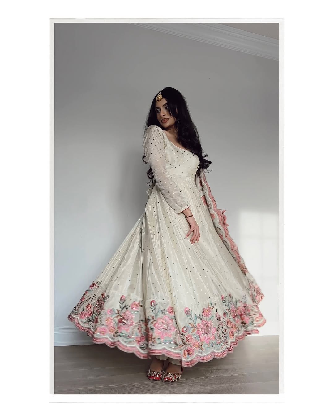 Nargish Heavy Pure Vichitra Silk Gown