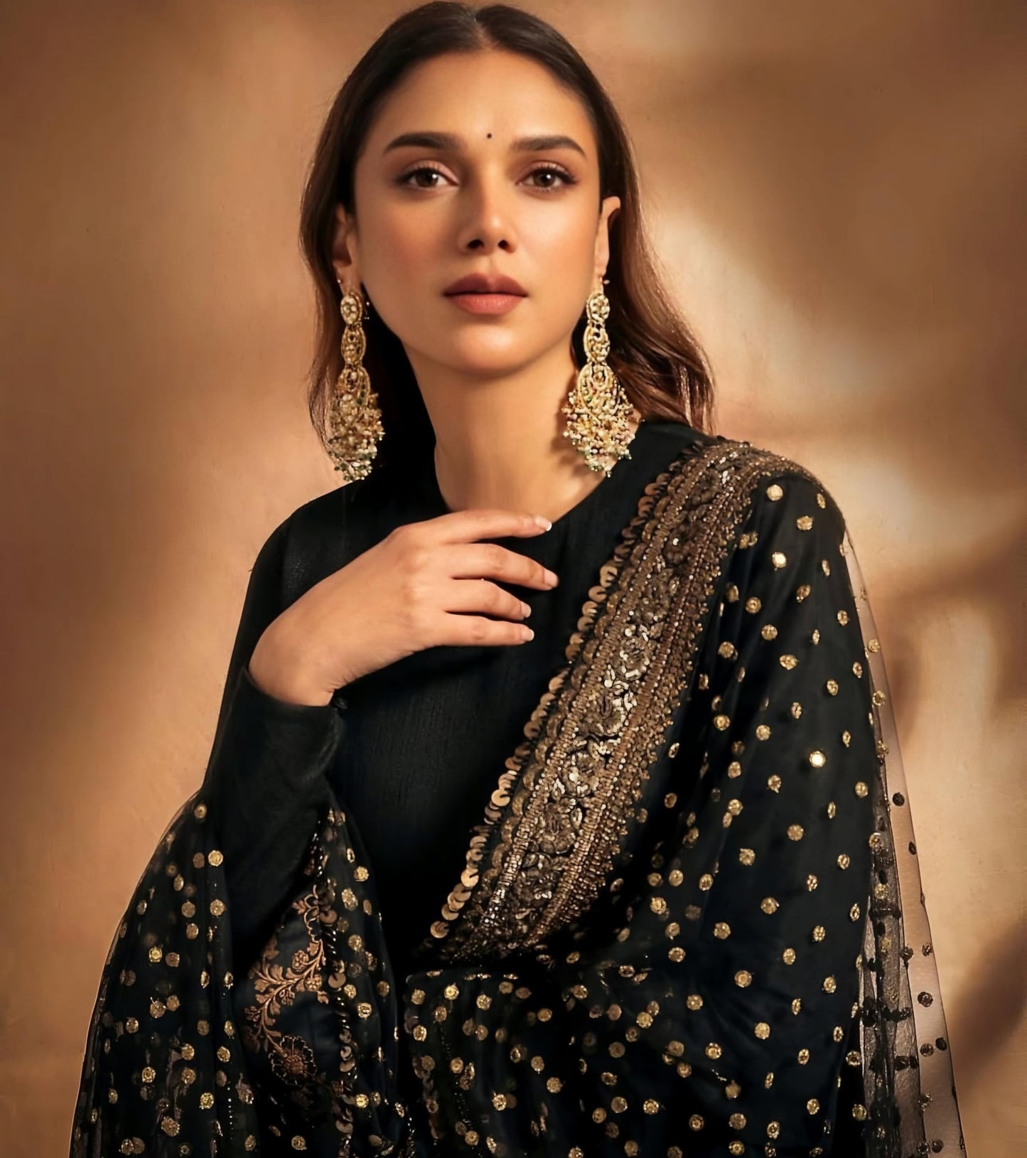 Nargish Premium New Black Color Anarkali Suit Set