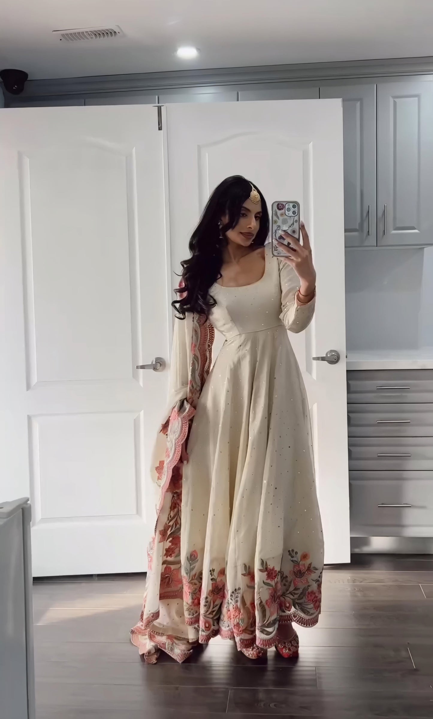 Nargish Heavy Pure Vichitra Silk Gown