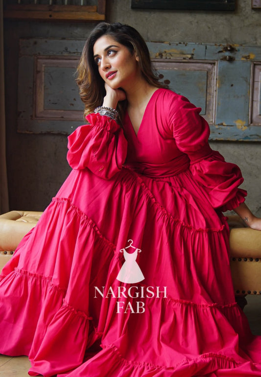 Nargis Amara Belt Cotton Maxi Dress - 011
