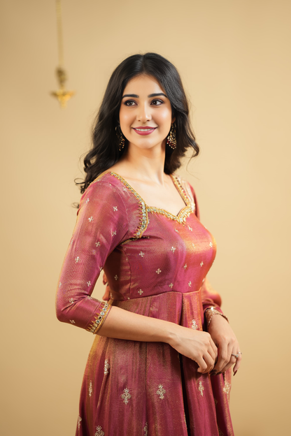 Nargish Cosmo Slit Anarkali Premium Suit Set