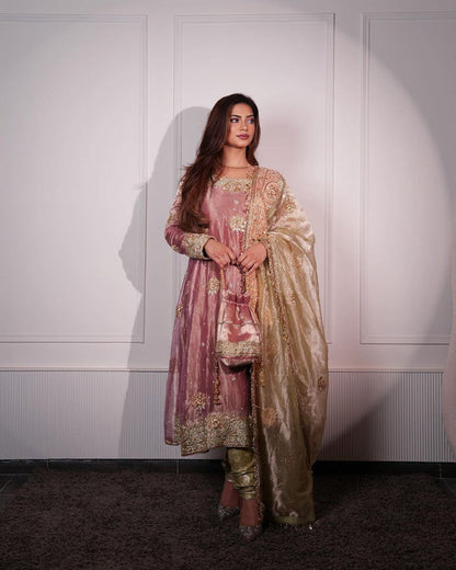 Nargish Premium Jimmy Choo Fabric with Embroidery Work