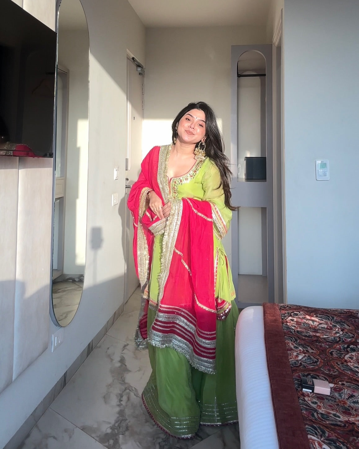Somya Neon New Perot Color Sharara Suit Set