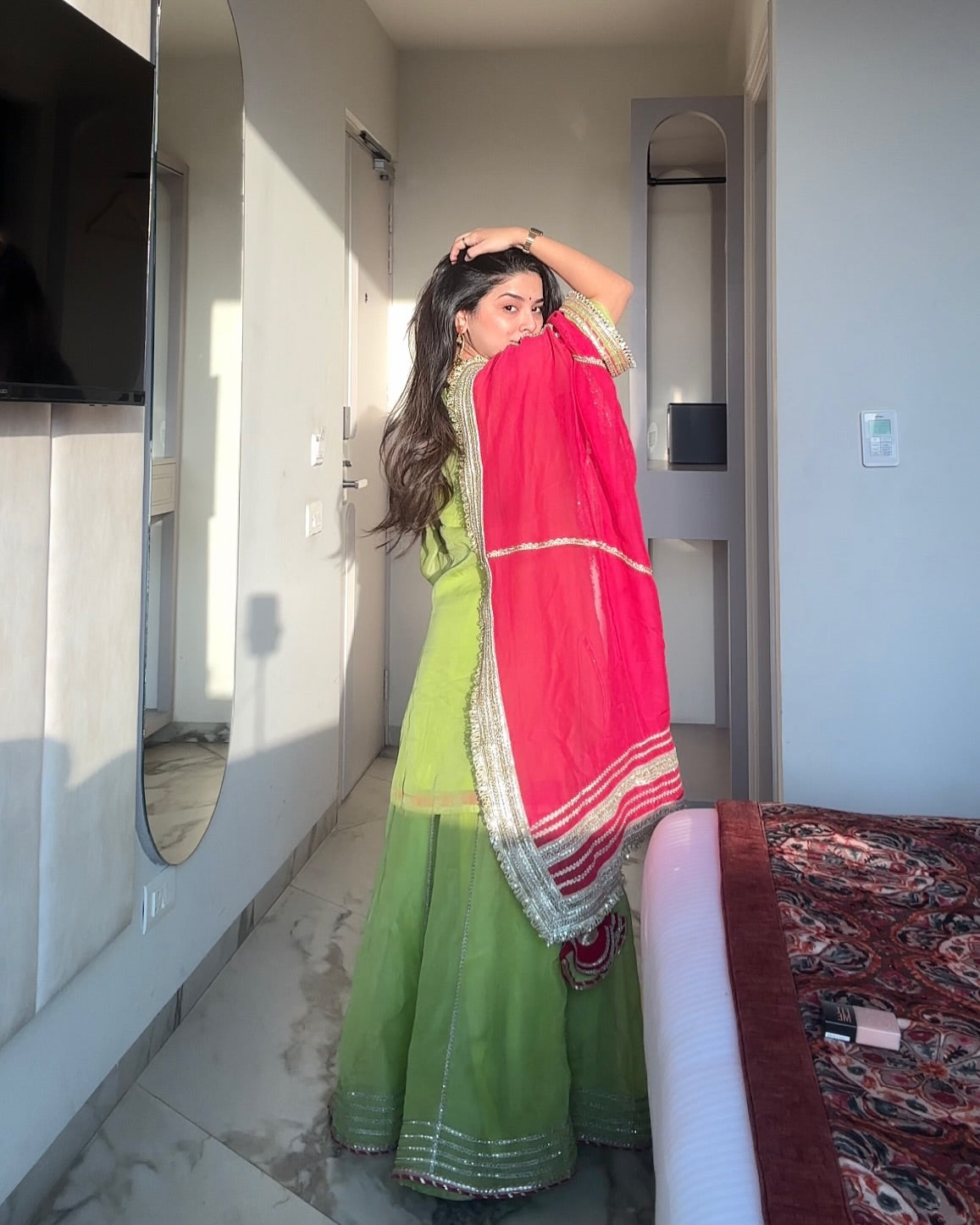 Somya Neon New Perot Color Sharara Suit Set