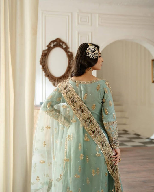 Designer Partywear Top Sharara & Dupatta Set KFZ-5050