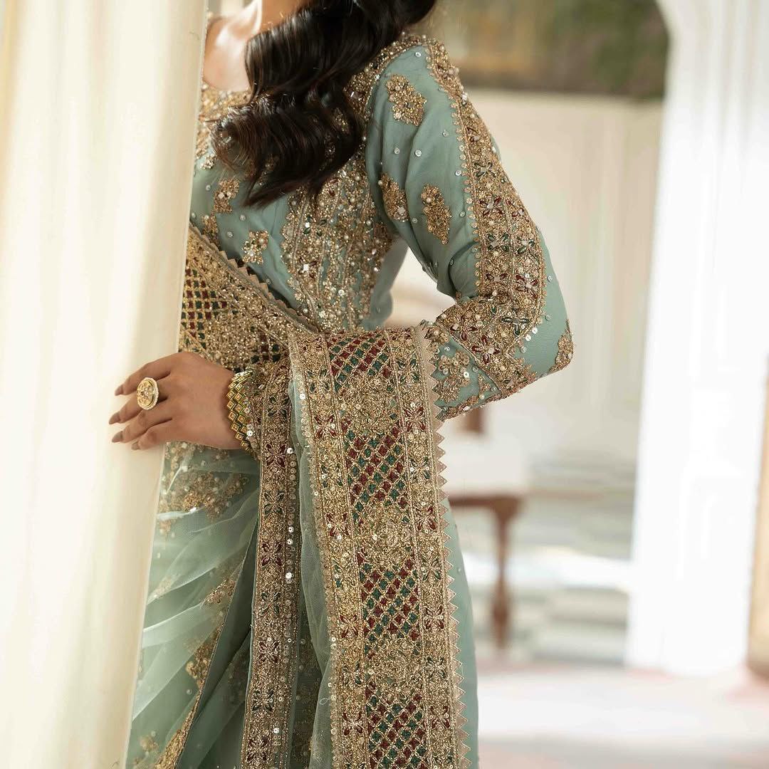 Designer Partywear Top Sharara & Dupatta Set KFZ-5050